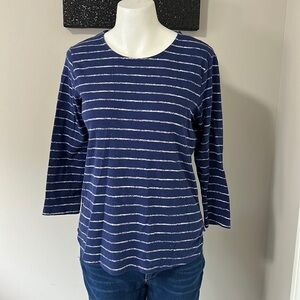 TOMMY BAHAMA Ashby Isles Seaside Stripe T Shirt Womens Sz S